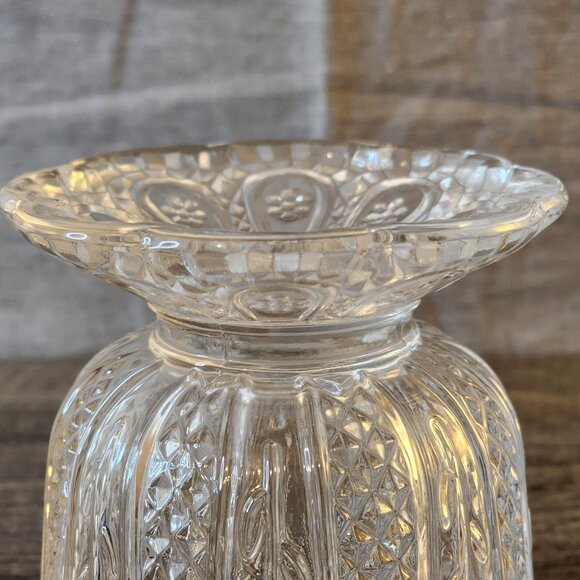 Vintage Avon Candler Holder Candy Dish Glass Footed - Picture 8 of 16